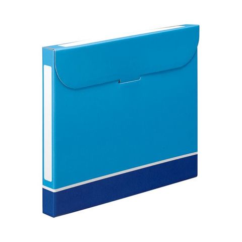 まとめ買い TANOSEE ファイルボックス A4 背幅32mm 青 1パック（5冊