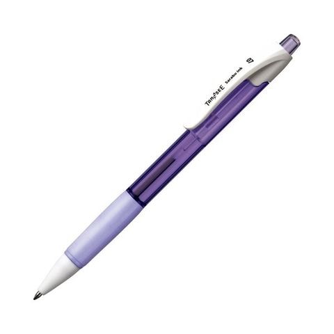 まとめ) TANOSEE ノック式油性2色ボールペン（なめらかインク） 0.7mm