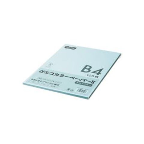 まとめ買い TANOSEE αエコカラーペーパーII B4 スカイブルー 少枚数パック 1冊（100枚） ×5セット 生活用品 インテリア 雑貨 文具  オフィス用品 【同梱不可】【代引不可】[▲][TP]