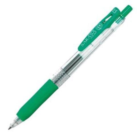 まとめ買い ゼブラ ゲルインクボールペン サラサクリップ 0.5mm 緑