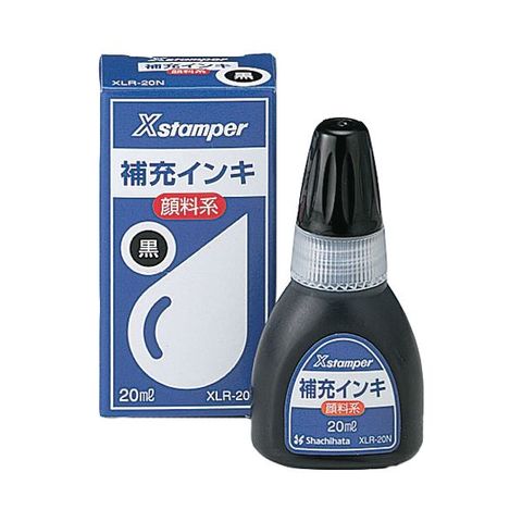 まとめ買い シヤチハタ Xスタンパー 補充インキ 顔料系全般用 20ml 黒