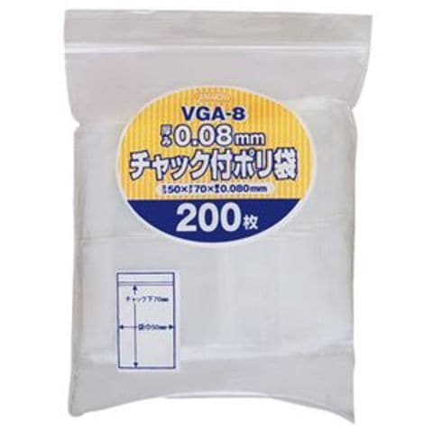 まとめ買い ジャパックス チャック付ポリ袋 ヨコ50×タテ70×厚み0.08mm