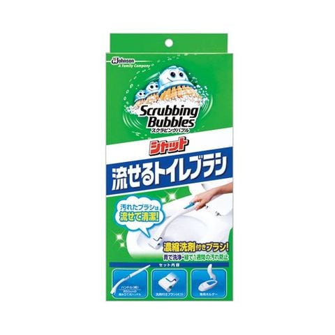 まとめ買い ジョンソン スクラビングバブルシャット 流せるトイレブラシ 本体 ブラシ4本付 1個 ×5セット 生活用品 インテリア 雑貨 生活雑貨  【同梱不可】【代引不可】[▲][TP]