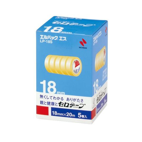 まとめ買い ニチバン セロテープ エルパック エス 小巻 18mm×20m LP-18S 1パック(5巻) ×5セット 生活用品 インテリア 雑貨  文具 オフィス用品 テ 【同梱不可】【代引不可】[▲][TP]