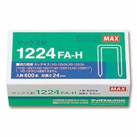 まとめ買い マックス ホッチキス針 大型12号シリーズ 100本連結×6個入 1224FA-H 1箱 ×5セット 生活用品 インテリア 雑貨 文具  オフィス用品 ホッ 【同梱不可】【代引不可】[▲][TP]