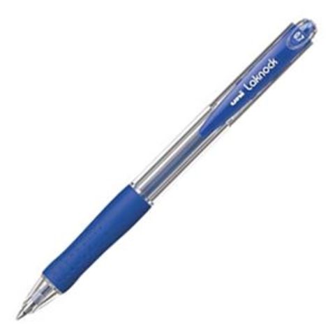 まとめ買い 三菱鉛筆 油性ボールペン VERY楽ノック 細字 0.7mm 青