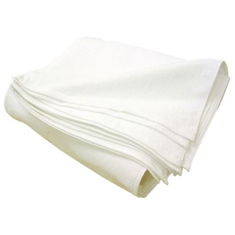 フェイスタオル/洗顔タオル 約34cm×88cm 24枚組 厚手 綿100％ 白タオル