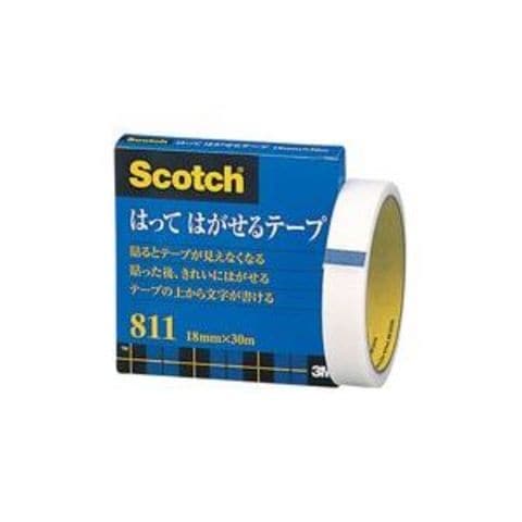 業務用100セット スリーエム 3M メンディングテープ 811-3-18 18mm×30m 生活用品 インテリア 雑貨 文具 オフィス用品 テープ  接着用具 【同梱不可】【代引不可】[▲][TP]