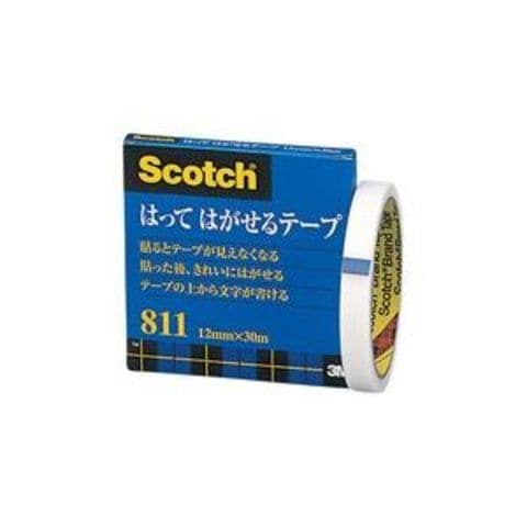 業務用100セット スリーエム 3M メンディングテープ 811-3-12 12mm×30m 生活用品 インテリア 雑貨 文具 オフィス用品 テープ  接着用具 【同梱不可】【代引不可】[▲][TP]