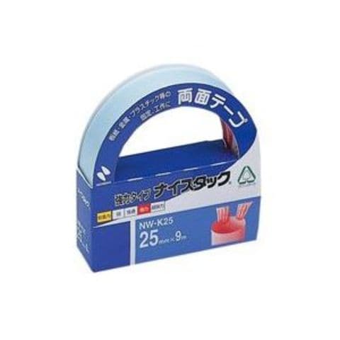 業務用100セット ニチバン 両面テープ ナイスタック 強力タイプ/25mm×長さ9m NW-K25 生活用品 インテリア 雑貨 文具 オフィス用品  テープ 接着用具【同梱不可】【代引不可】[▲][TP]