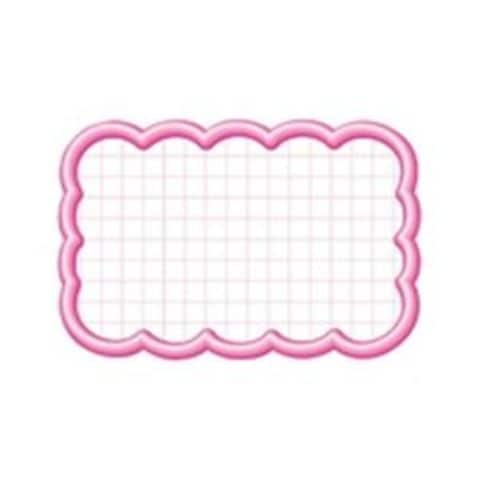 業務用100セット) タカ印 抜型カード 16-4116 雲形中 ピンク-