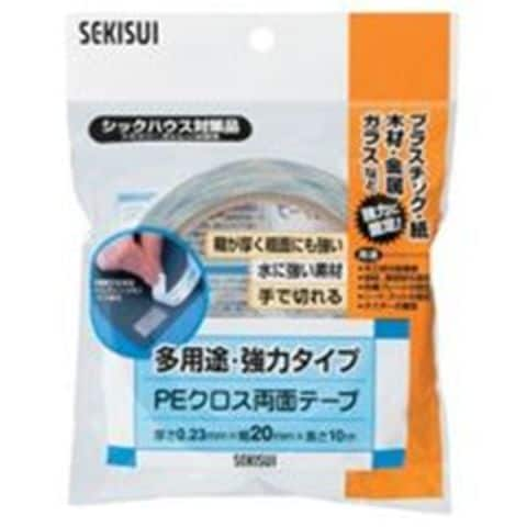 業務用200セット セキスイ PEクロス両面テープ WPECX11 10mm×10m 生活用品 インテリア 雑貨 文具 オフィス用品 テープ 接着用具  【同梱不可】【代引不可】[▲][TP]