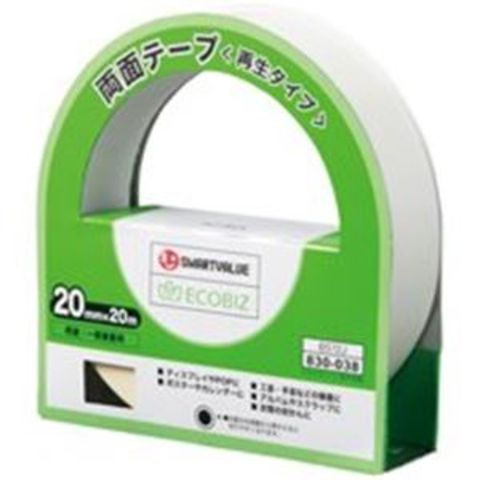 業務用10セット ジョインテックス 両面テープ＜再生＞20mm×20m10個 B572J-10 生活用品 インテリア 雑貨 文具 オフィス用品 テープ  接着用具 【同梱不可】【代引不可】[▲][TP]