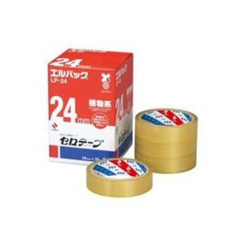 業務用20セット ニチバン セロテープ Lパック LP-24 24mm×35m 6巻 生活用品 インテリア 雑貨 文具 オフィス用品 テープ 接着用具  【同梱不可】【代引不可】[▲][TP]