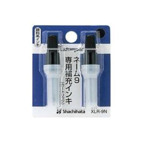 業務用100セット シヤチハタ ネーム9用カートリッジ 2本入 XLR-9N 黒