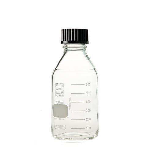 柴田科学 ねじ口びん（メジュームびん） 黒キャップ付 750mL 10個 017200-7502A ホビー 科学 研究 実験  【同梱不可】【代引不可】[▲][TP]