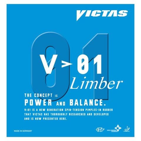 ヤマト卓球 VICTAS(ヴィクタス) 裏ソフトラバー V＞01 リンバー 020341 ブラック MAX スポーツ レジャー スポーツ用品  スポーツウェア 卓球用品 卓球 【同梱不可】【代引不可】[▲][TP]