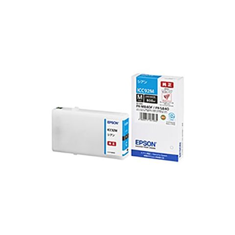 業務用5セット 純正品 EPSON エプソン インクカートリッジ ICC92M シアン Mサイズ AV デジモノ パソコン 周辺機器 インク  インクカートリッジ ト 【同梱不可】【代引不可】[▲][TP]