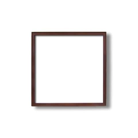 高級木製正方形額・壁掛けひも・アクリル付き □9787 500角（500×500mm