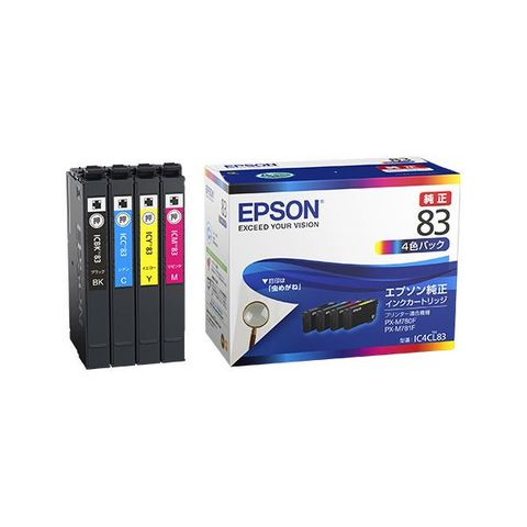 純正品 EPSON エプソン インクパック IC4CL83 4色 AV デジモノ