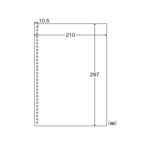 ヒサゴ マルチプリンタ帳票 A4 白紙 30穴 BPE2049 AV デジモノ