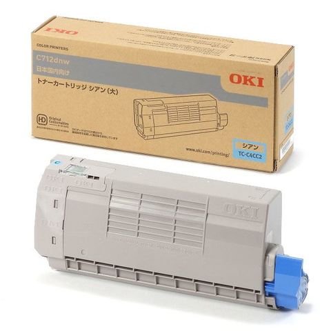 純正品 OKI TC-C4CC2 トナーカートリッジ シアン 大 AV デジモノ