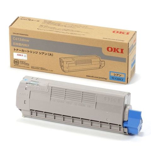 業務用3セット 純正品 OKI TC-C4DC2 トナーカートリッジ シアン 大 AV ...