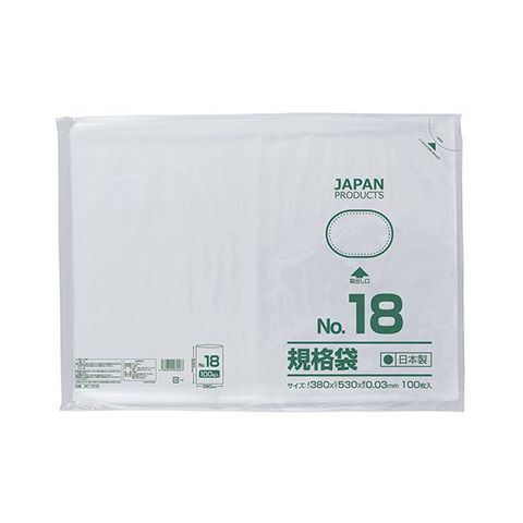 まとめ買いTANOSEE 規格袋 18号0.03×380×530mm 1パック（100枚） ×20