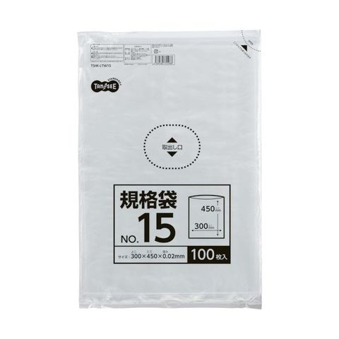 まとめ買い TANOSEE 規格袋 15号0.02×300×450mm 1パック（100枚） ×30セット 生活用品 インテリア 雑貨 文具  オフィス用品 袋類 【同梱不可】【代引不可】[▲][TP]