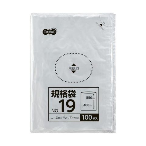 まとめ買い TANOSEE 規格袋 19号0.02×400×550mm 1パック（100枚） ×10セット 生活用品 インテリア 雑貨 文具  オフィス用品 袋類 【同梱不可】【代引不可】[▲][TP]