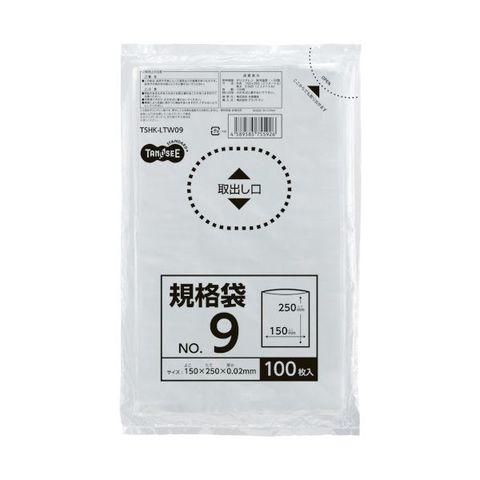 まとめ買い TANOSEE 規格袋 9号0.02×150×250mm 1パック（100枚） ×50セット 生活用品 インテリア 雑貨 文具  オフィス用品 袋類 【同梱不可】【代引不可】[▲][TP]