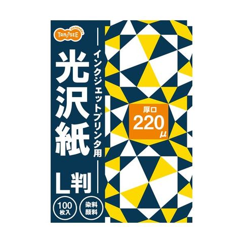 まとめ買いTANOSEE インクジェットプリンタ用光沢紙 L判 1冊(100枚