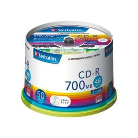 まとめ買いバーベイタム データ用CD-R700MB 4-48倍速 シルバー