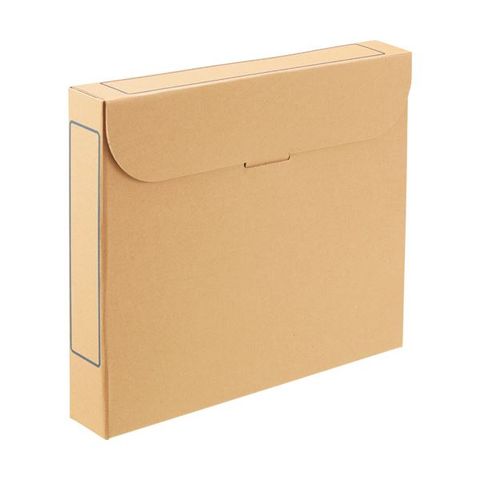 まとめ買いTANOSEE ファイルボックス A4背幅53mm ナチュラル 1パック(5