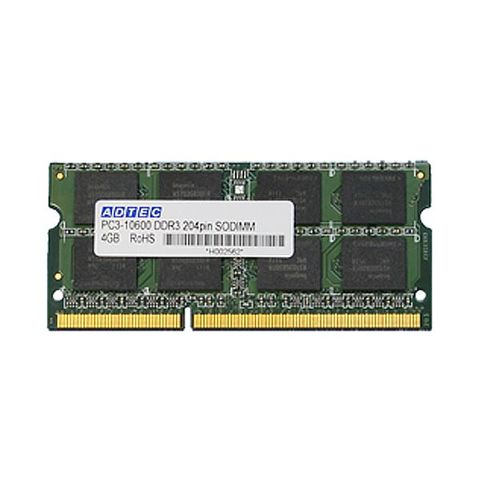 アドテック DDR3 1066MHzPC3-8500 204Pin SO-DIMM 2GB ADS8500N-2G 1枚 AV デジモノ パソコン  周辺機器 【同梱不可】【代引不可】[▲][TP]