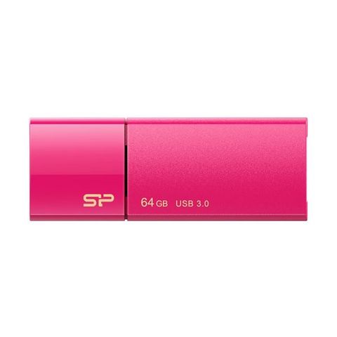 シリコンパワー USB3.0スライド式フラッシュメモリ 64GB ピンク