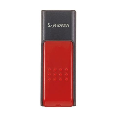 まとめ買いRiDATA ラベル付USBメモリー64GB ブラック/レッド RDA