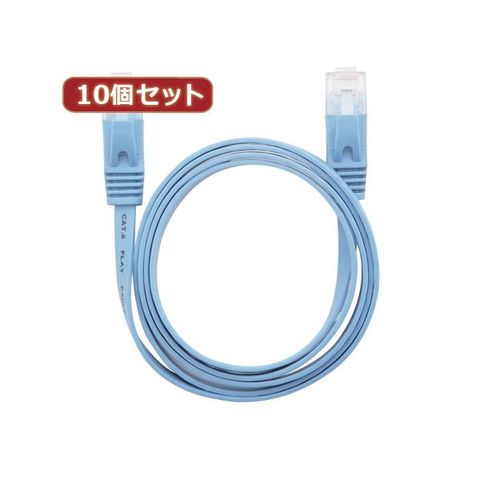 10個セット エレコム ツメ折れ防止スリムLANケーブル（Cat6準拠） LD