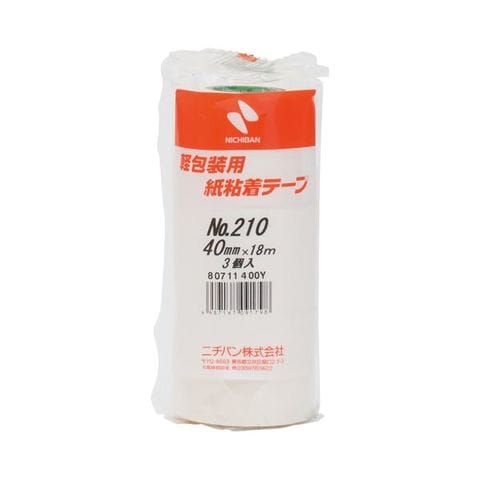 まとめ買いニチバン 紙粘着テープ 210-40 白 40mm×18m 3巻 ×10セット 生活用品 インテリア 雑貨 文具 オフィス用品 テープ  接着用具 【同梱不可】【代引不可】[▲][TP]