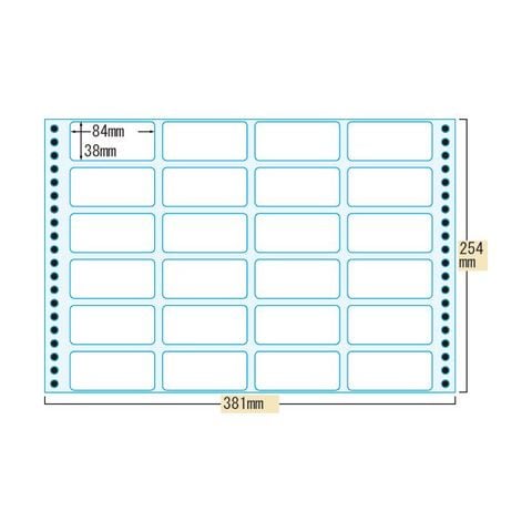 宛名ラベル 15×10インチ 24面 500セット(代引不可)-