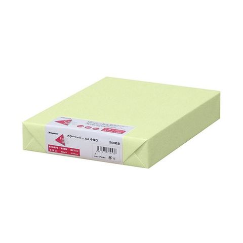 まとめ買い 長門屋商店 Color Paper A4中厚口 若草 ナ-3256 1冊(500枚