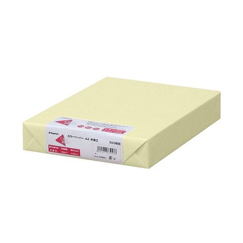 まとめ買い 長門屋商店 Color Paper A4中厚口 レモン ナ-3252 1冊(500