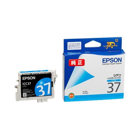 まとめ買い エプソン EPSON インクカートリッジ シアン ICC37 1個 ×10