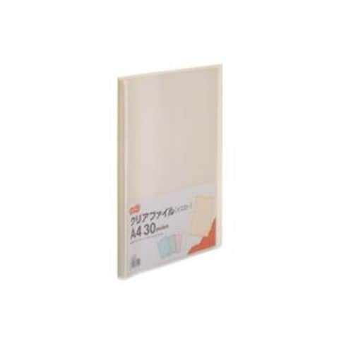 まとめ買い TANOSEE クリアファイル A4タテ30ポケット 背幅17mm イエロー 1セット(10冊) ×10セット 生活用品 インテリア 雑貨  文具 オフィス用品 【同梱不可】【代引不可】[▲][TP]