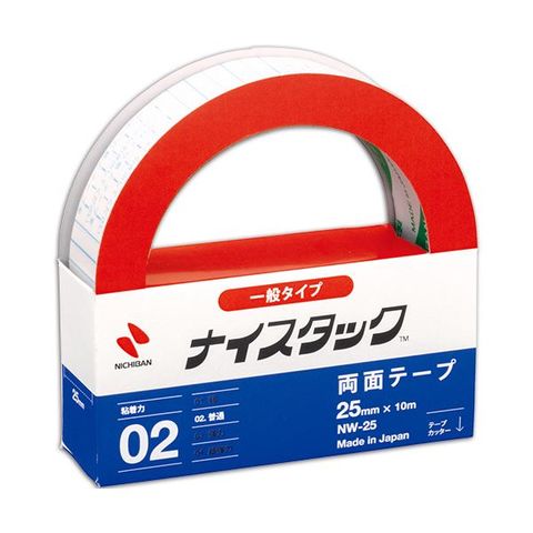 まとめ買い ニチバン ナイスタック 再生紙両面テープ 大巻 25mm×10m NW