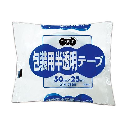 まとめ買い TANOSEE 包装用半透明テープ 50mm×25m 1巻 ×30セット 生活用品 インテリア 雑貨 文具 オフィス用品 テープ 接着用具  【同梱不可】【代引不可】[▲][TP]