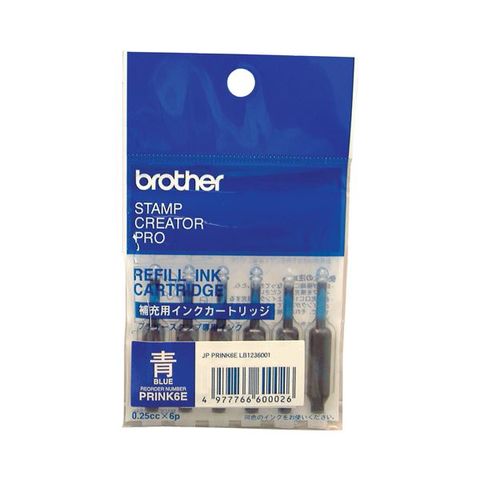 まとめ買い ブラザー BROTHER 使いきりタイプ補充インク 青 PRINK6E 1