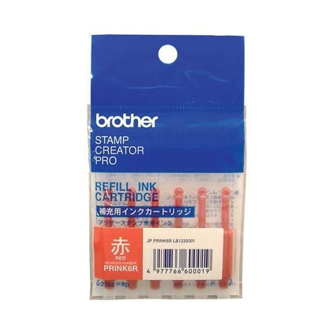 まとめ買い ブラザー BROTHER 使いきりタイプ補充インク 赤 PRINK6R 1