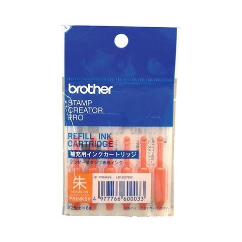 まとめ買い ブラザー BROTHER 使いきりタイプ補充インク 朱 PRINK6V 1パック（6本） ×30セット 生活用品 インテリア 雑貨 文具  オフィス用品 【同梱不可】【代引不可】[▲][TP]