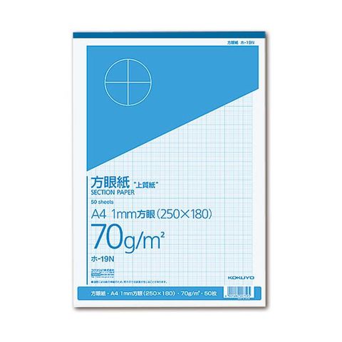 まとめ買い コクヨ 上質方眼紙 A4 1mm目 ブルー刷り 50枚 ホ-19N 1冊 ×30セット 生活用品 インテリア 雑貨 文具 オフィス用品  【同梱不可】【代引不可】[▲][TP]